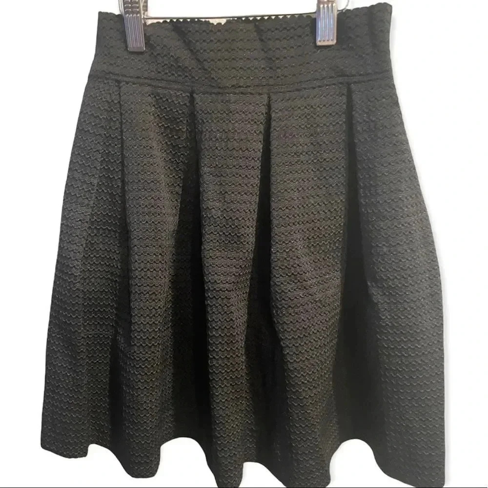 Charlotte Russe black pleated skirt size XS